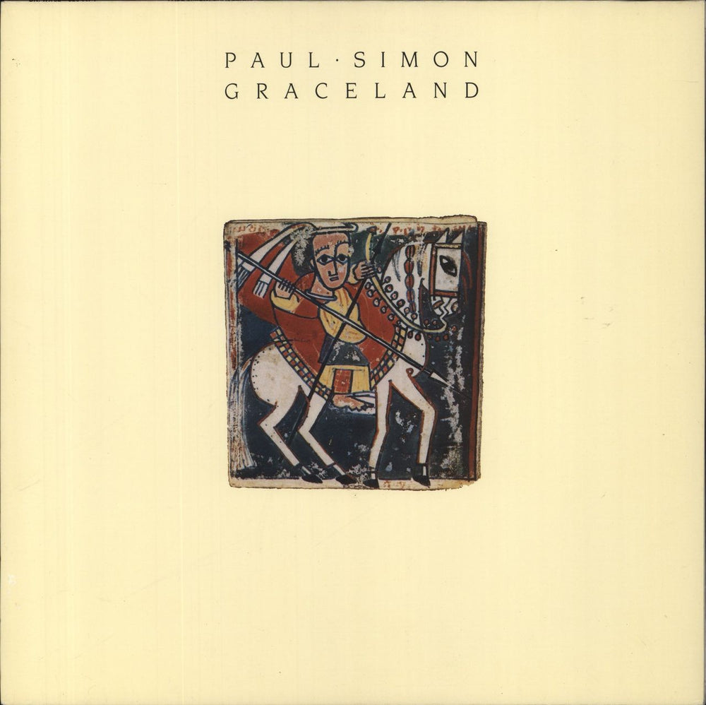 Paul Simon Graceland - 1st UK vinyl LP album (LP record) WX52