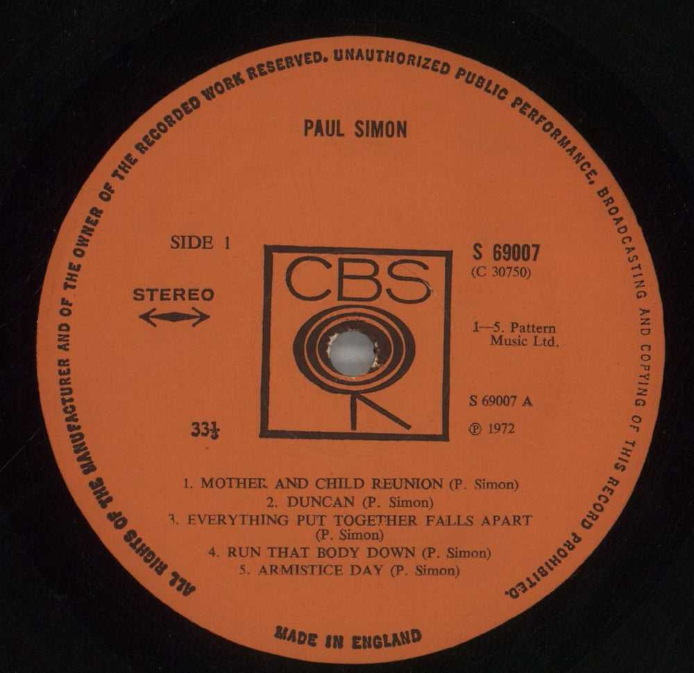 Paul Simon Paul Simon - 1st UK vinyl LP album (LP record) PSILPPA362208