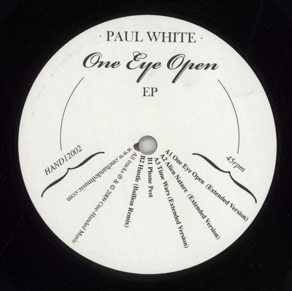 Paul White One Eye Open UK 12" vinyl single (12 inch record / Maxi-single) 77712ON855072
