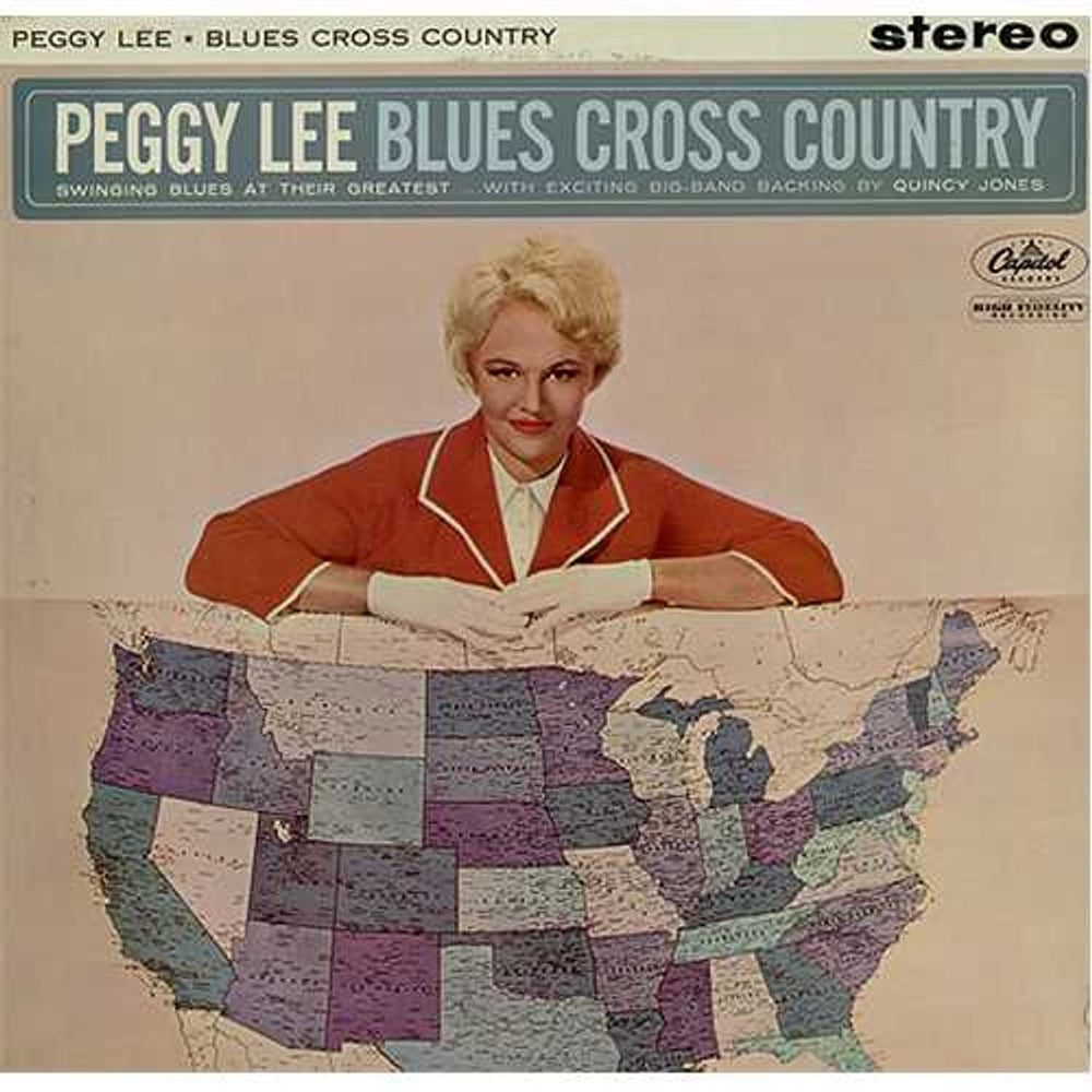 Peggy Lee Blues Cross Country UK vinyl LP album (LP record) ST1671