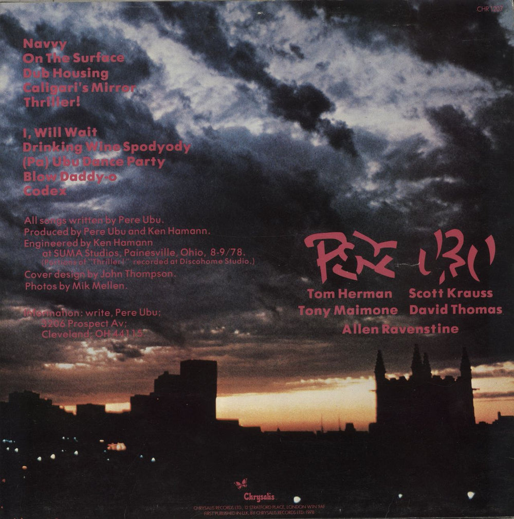 Pere Ubu Dub Housing - EX UK vinyl LP album (LP record)