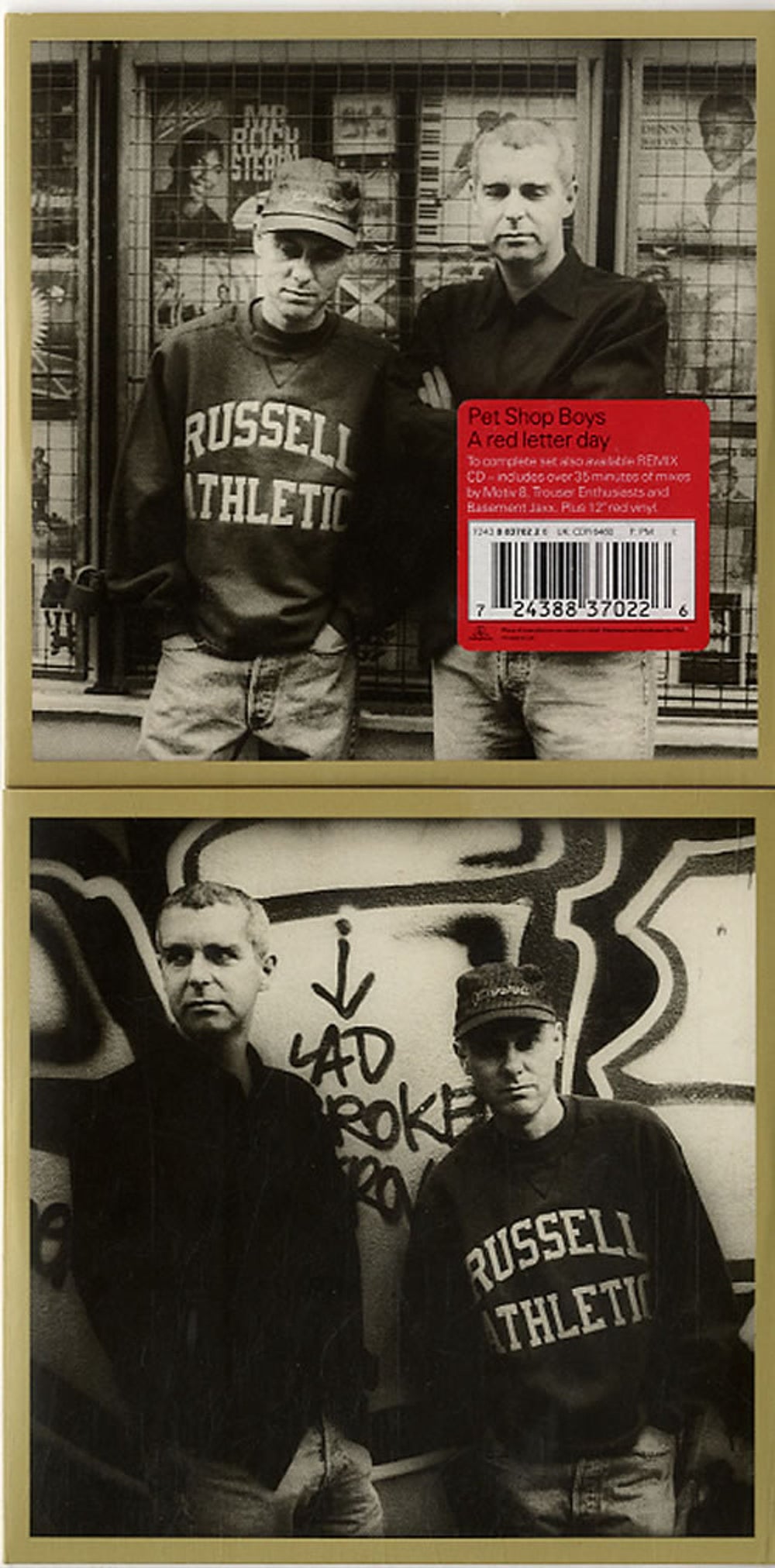 Pet Shop Boys A Red Letter Day - Part 1 & 2 UK 2-CD single set (Double CD single) PSB2SAR120651