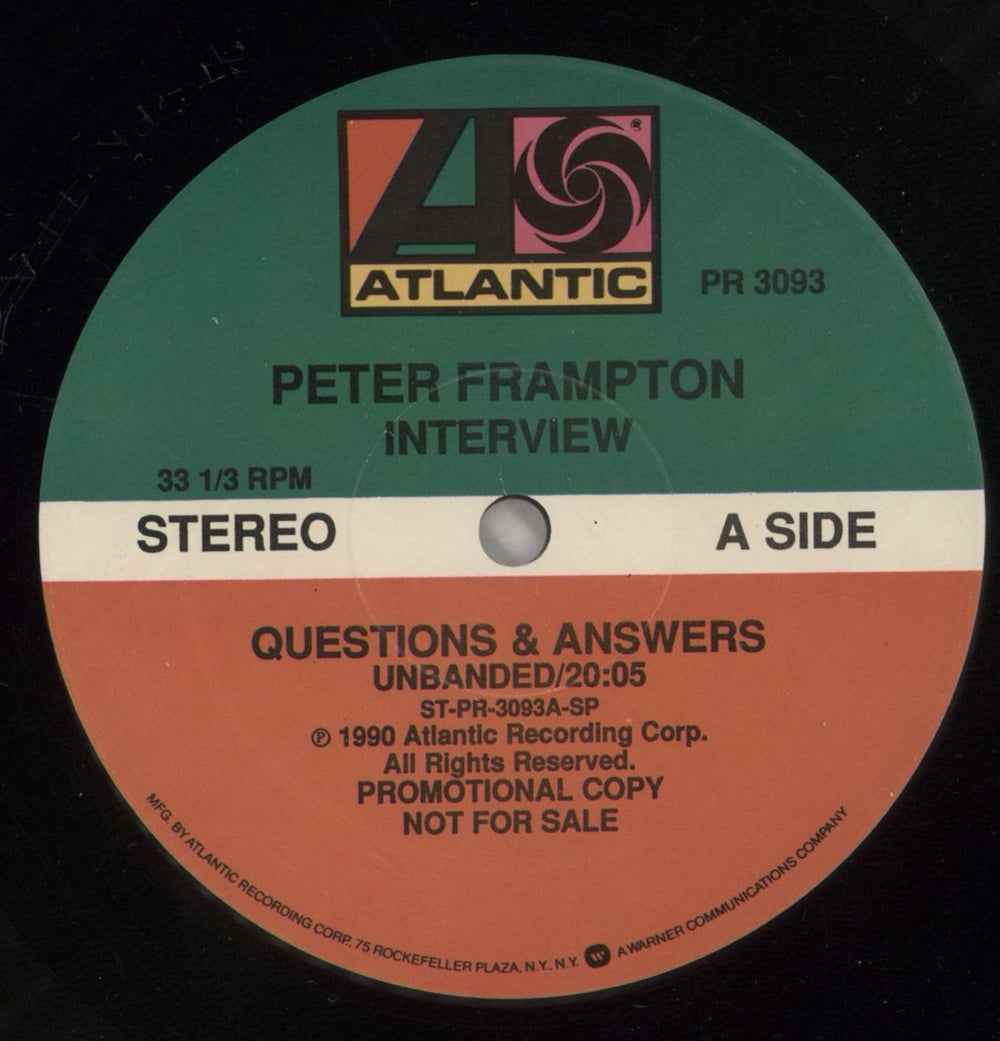 Peter Frampton Perfect Fit - A Candid Interview US Promo vinyl LP album (LP record) PFRLPPE367049