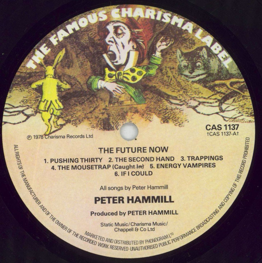 Peter Hammill The Future Now - EX UK vinyl LP album (LP record) HMLLPTH731387