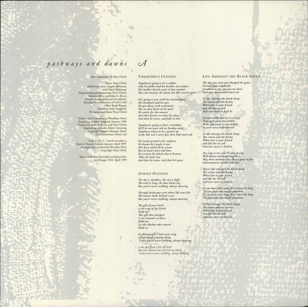 Peter Ulrich Pathways And Dawns - Autographed Austrian vinyl LP album (LP record)