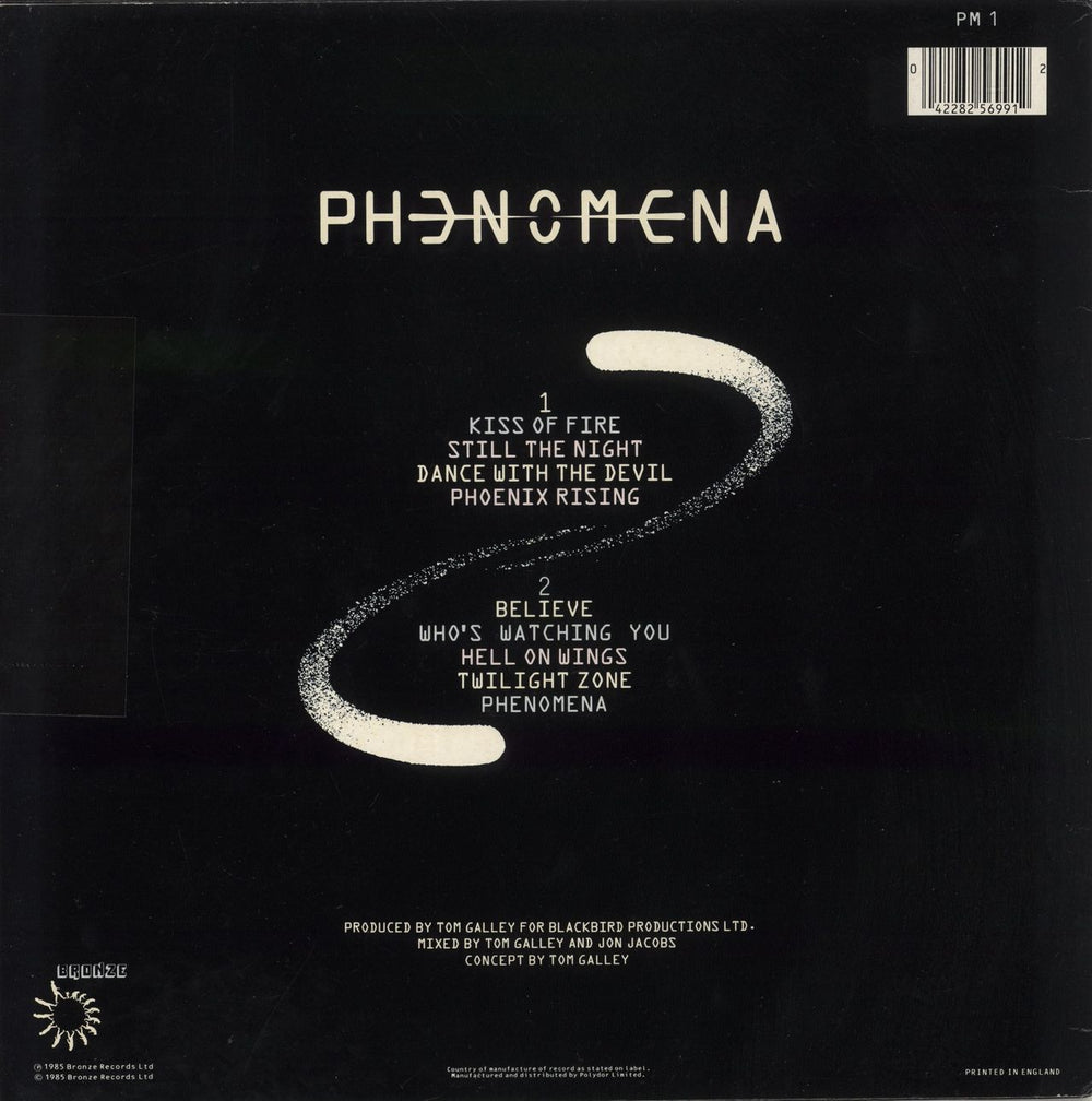 Phenomena Phenomena + Booklet - Hype Sticker - EX UK vinyl LP album (LP record) 042282569912