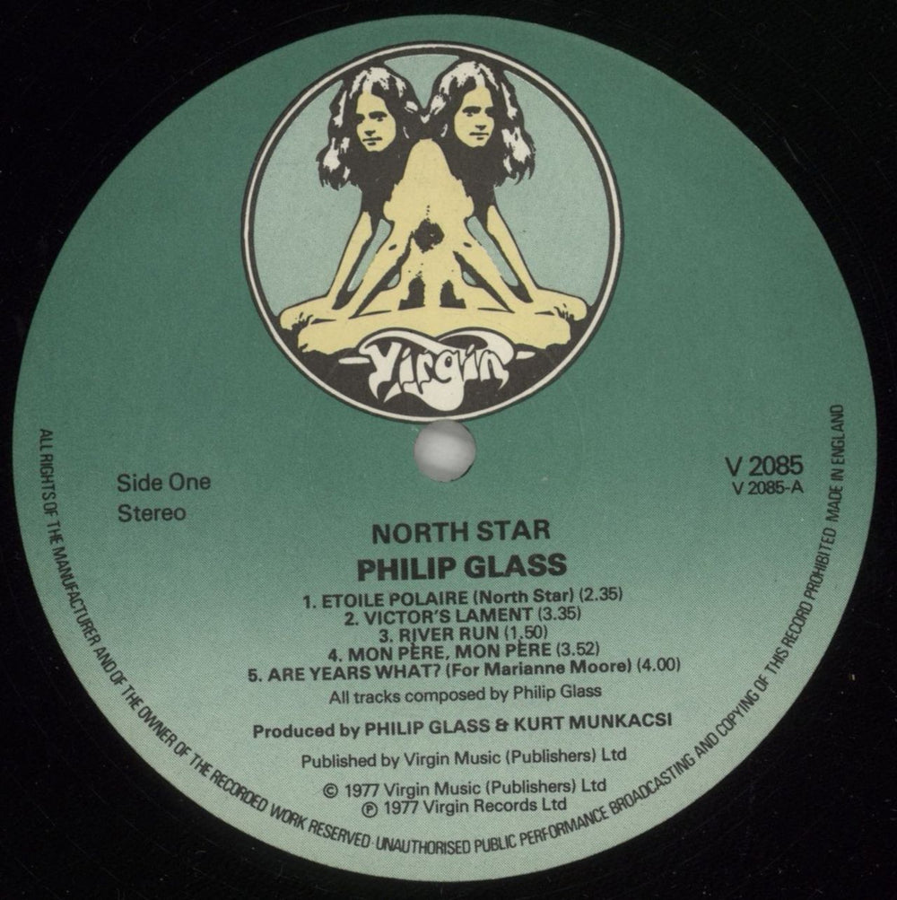 Philip Glass North Star UK vinyl LP album (LP record) PLGLPNO522062