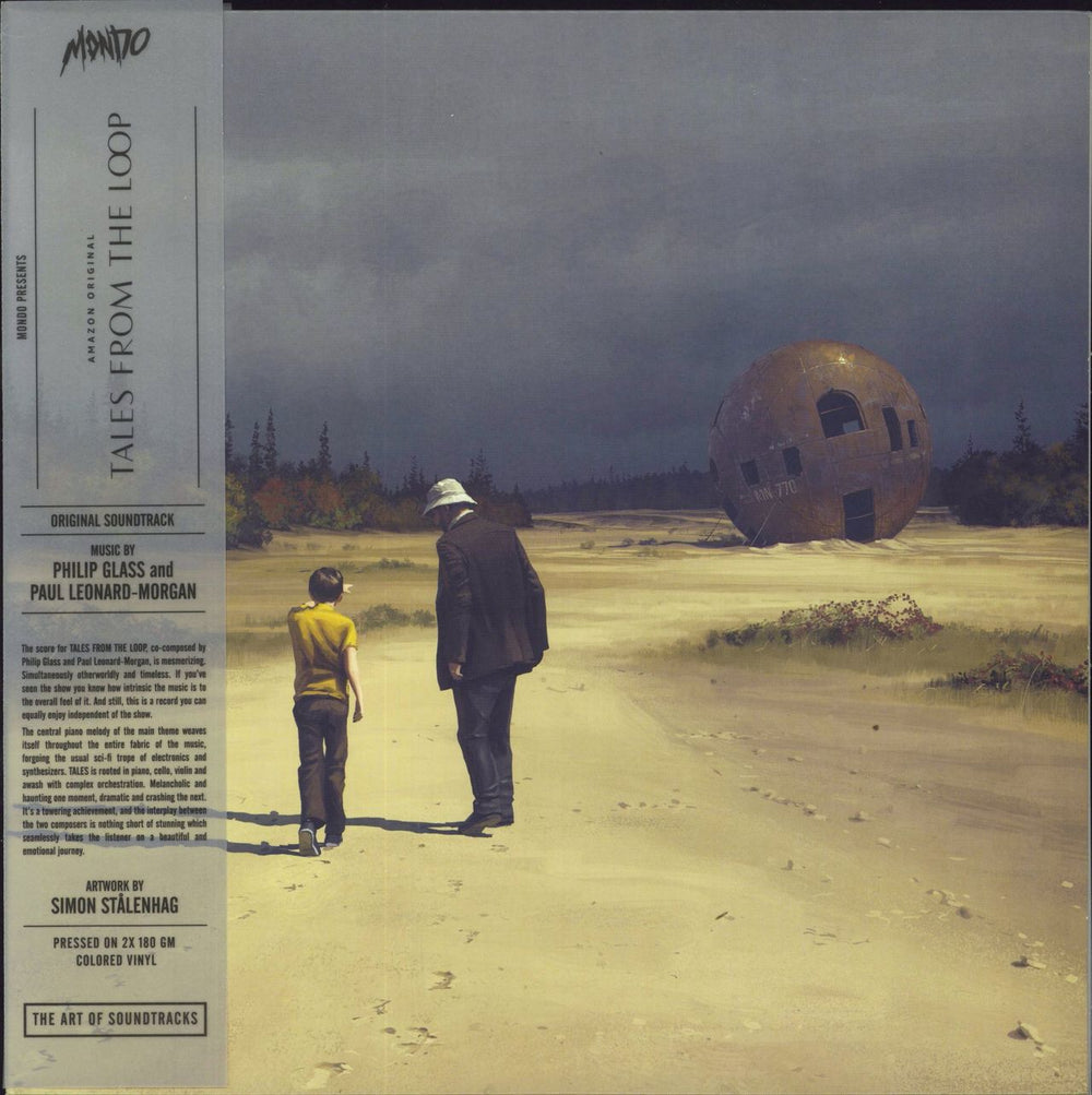 Philip Glass Tales From The Loop [Original Soundtrack] - Black w/ Blue Splatter & Gold w/ Black Splatter Vinyl US 2-LP vinyl record set (Double LP Album) MOND-196