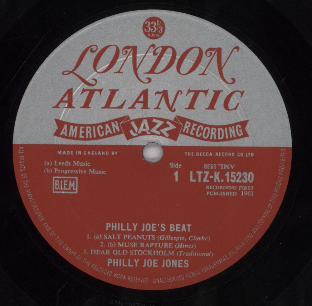 Philly Joe Jones Philly Joe's Beat UK vinyl LP album (LP record) PJJLPPH600858