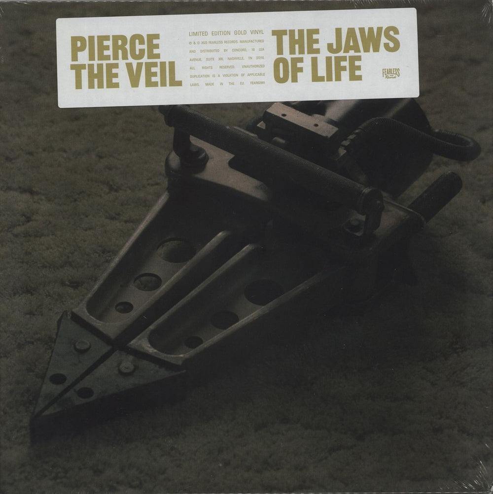 Pierce The Veil The Jaws Of Life - Gold Vinyl - Sealed UK vinyl LP album (LP record) FEAR02991