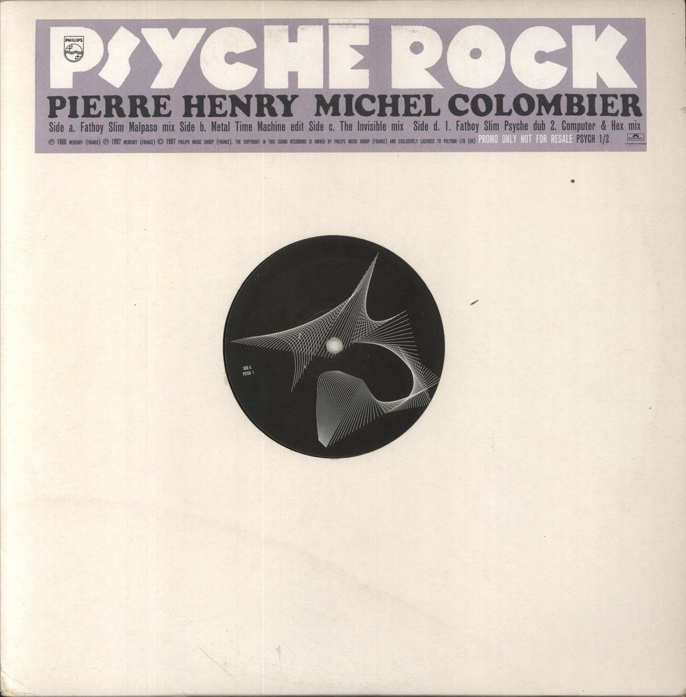Pierre Henry Psyché Rock UK 12" vinyl single (12 inch record / Maxi-single) PSYCH-1/2