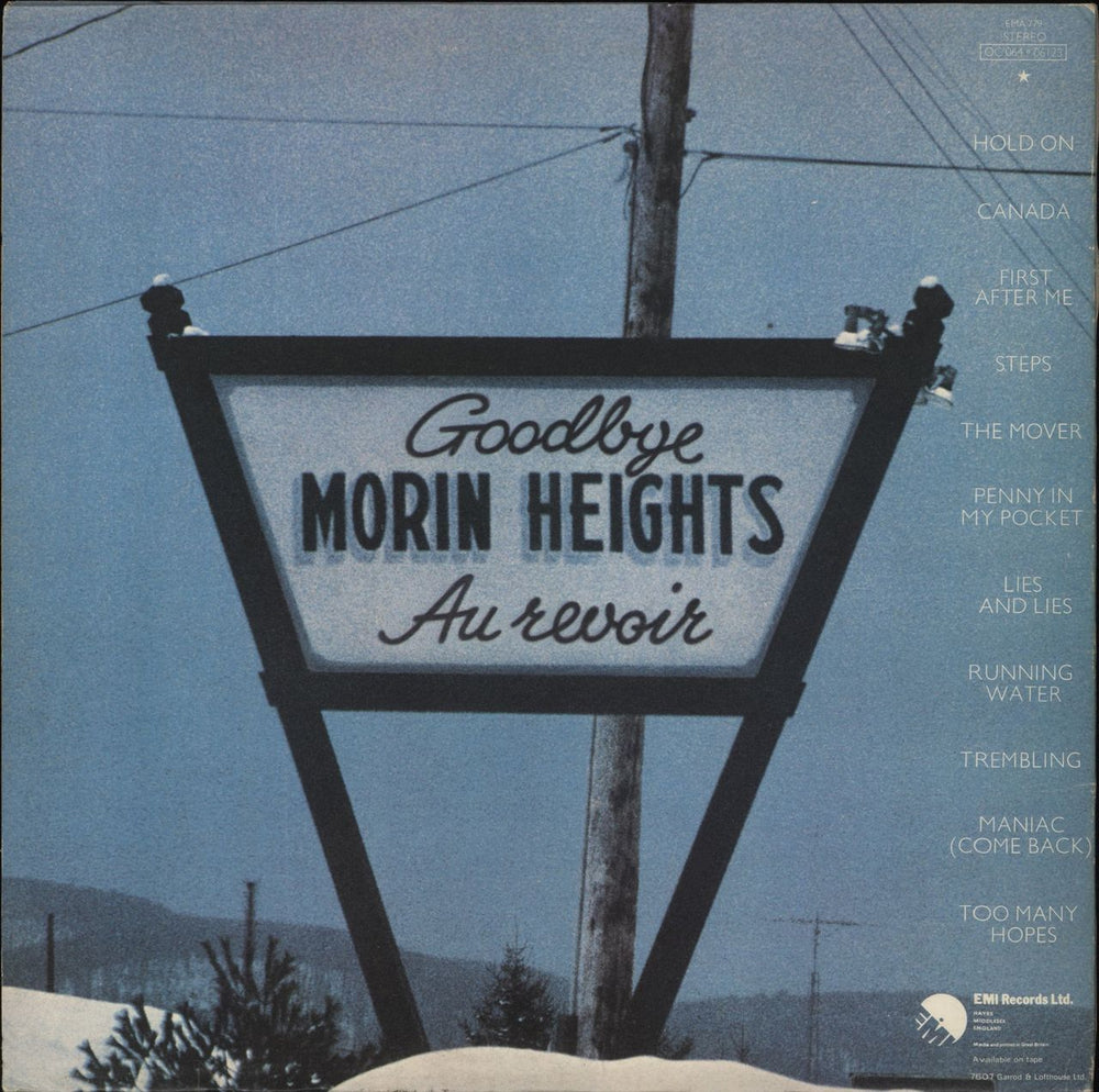 Pilot Morin Heights UK vinyl LP album (LP record)