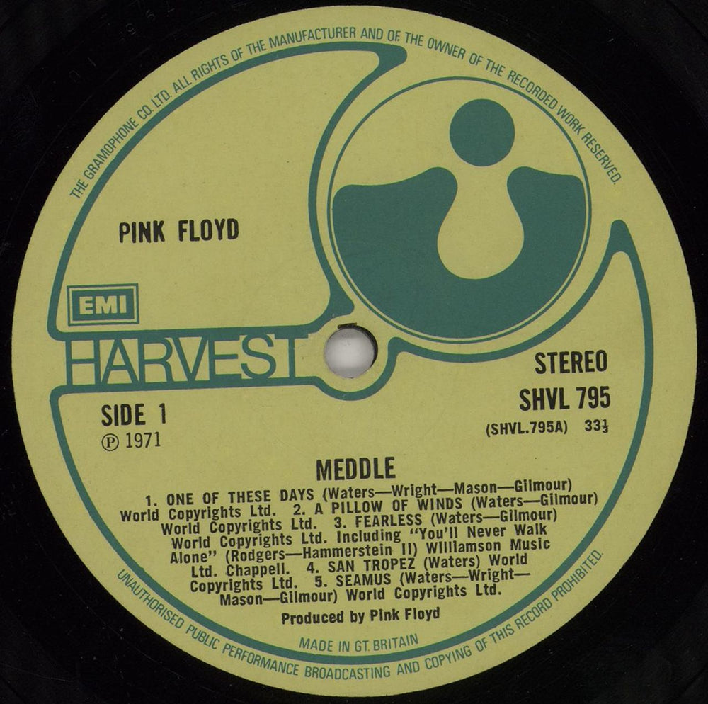 Pink Floyd Meddle - 1st [a] - EX UK vinyl LP album (LP record) PINLPME584193