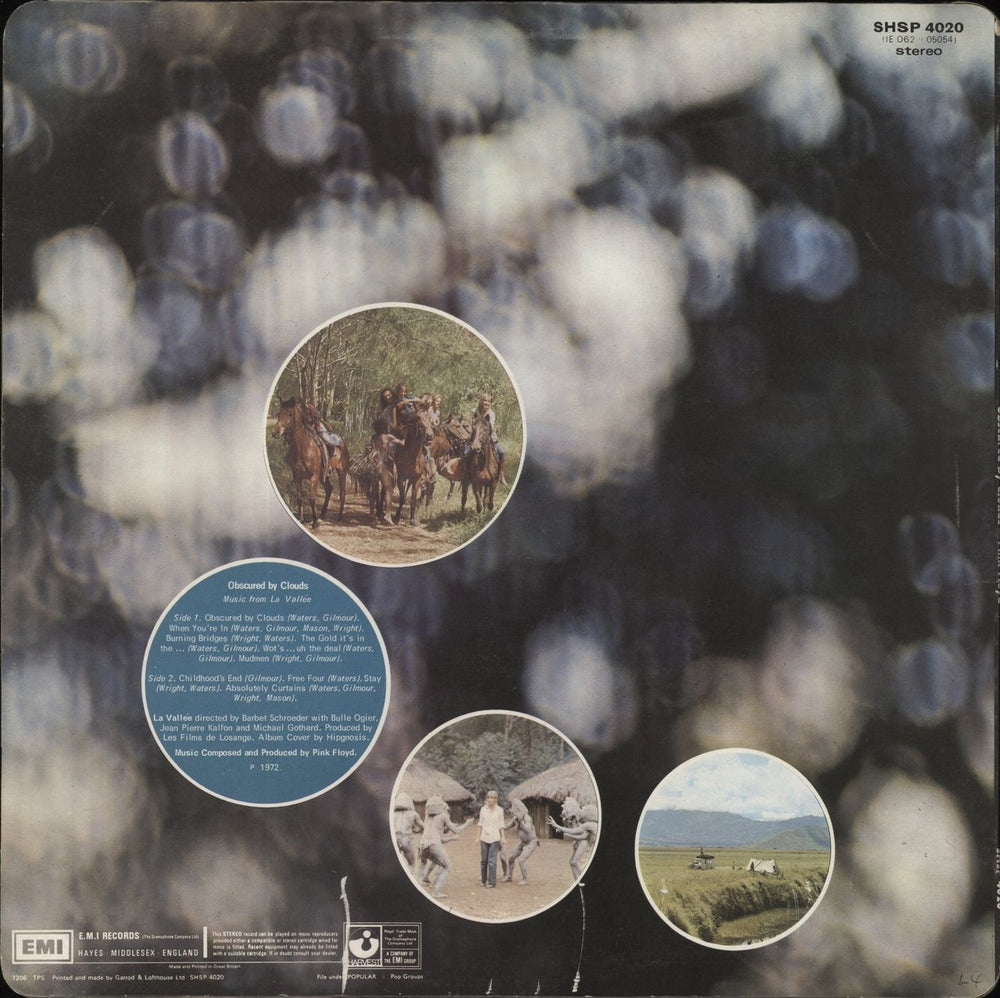 Pink Floyd Obscured By Clouds - Matte sleeve UK vinyl LP album (LP record)