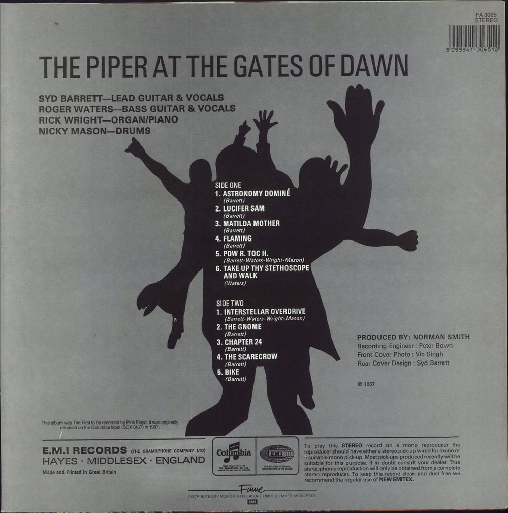 Pink Floyd The Piper At The Gates Of Dawn - barcoded p/s UK vinyl LP album (LP record) 5099941306512