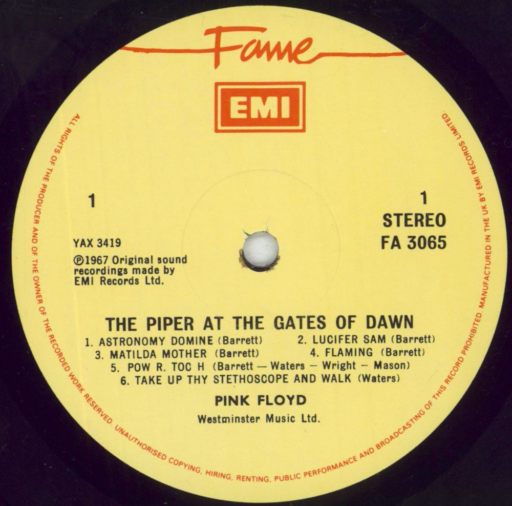 Pink Floyd The Piper At The Gates Of Dawn - barcoded p/s UK vinyl LP album (LP record) PINLPTH210321