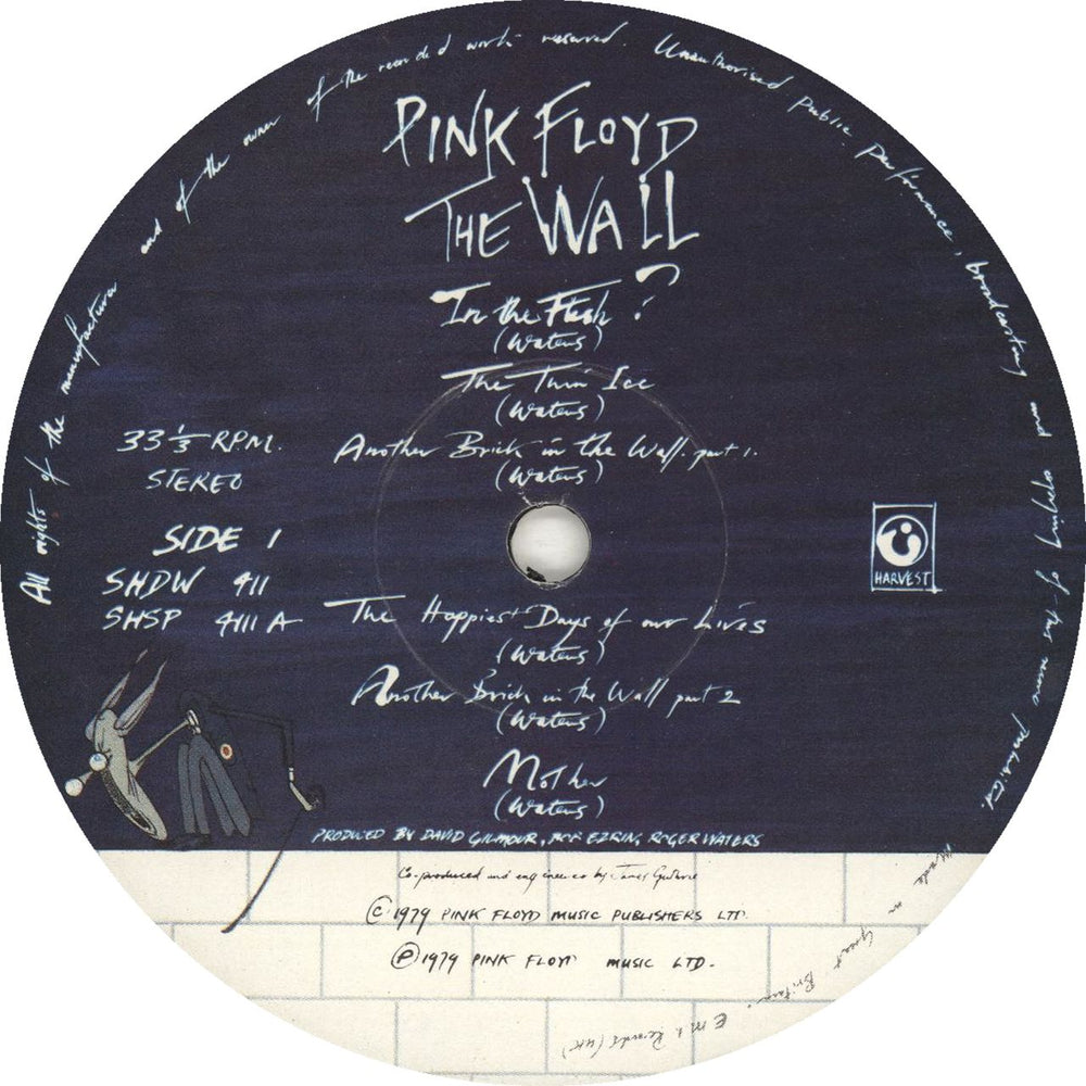 Pink Floyd The Wall - 1st UK 2-LP vinyl record set (Double LP Album) PIN2LTH173128