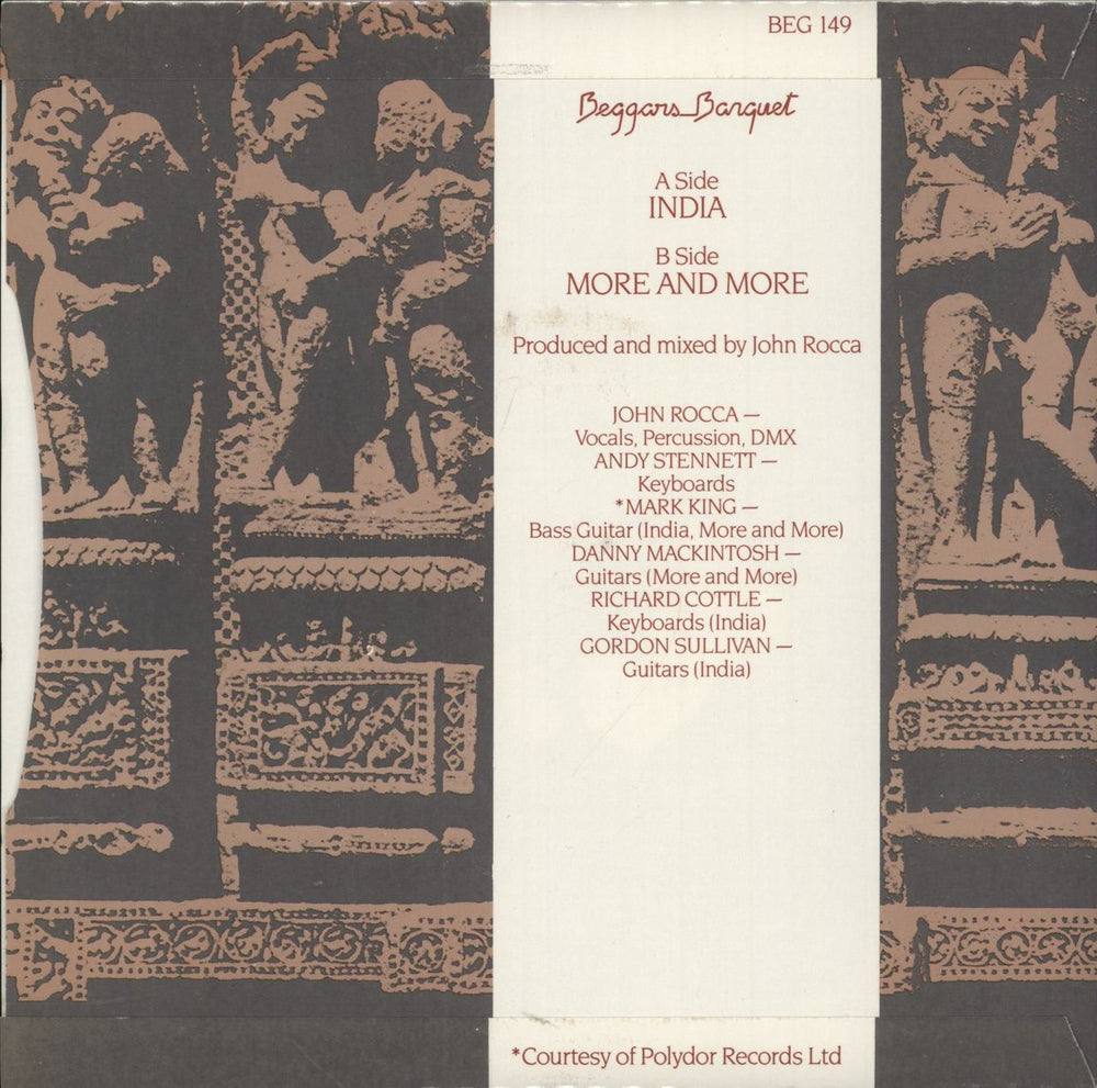 Pink Rhythm India UK 7" vinyl single (7 inch record / 45)