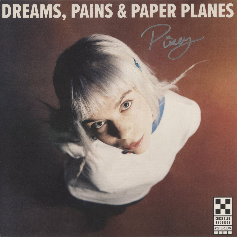Pixey Dreams, Pains & Paper Planes - Clear Vinyl - Autographed UK 12" vinyl single (12 inch record / Maxi-single) CCLP15