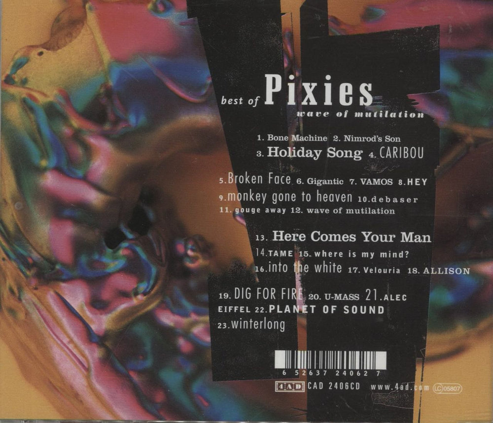 Pixies Wave Of Mutilation UK CD album (CDLP) 652637240627