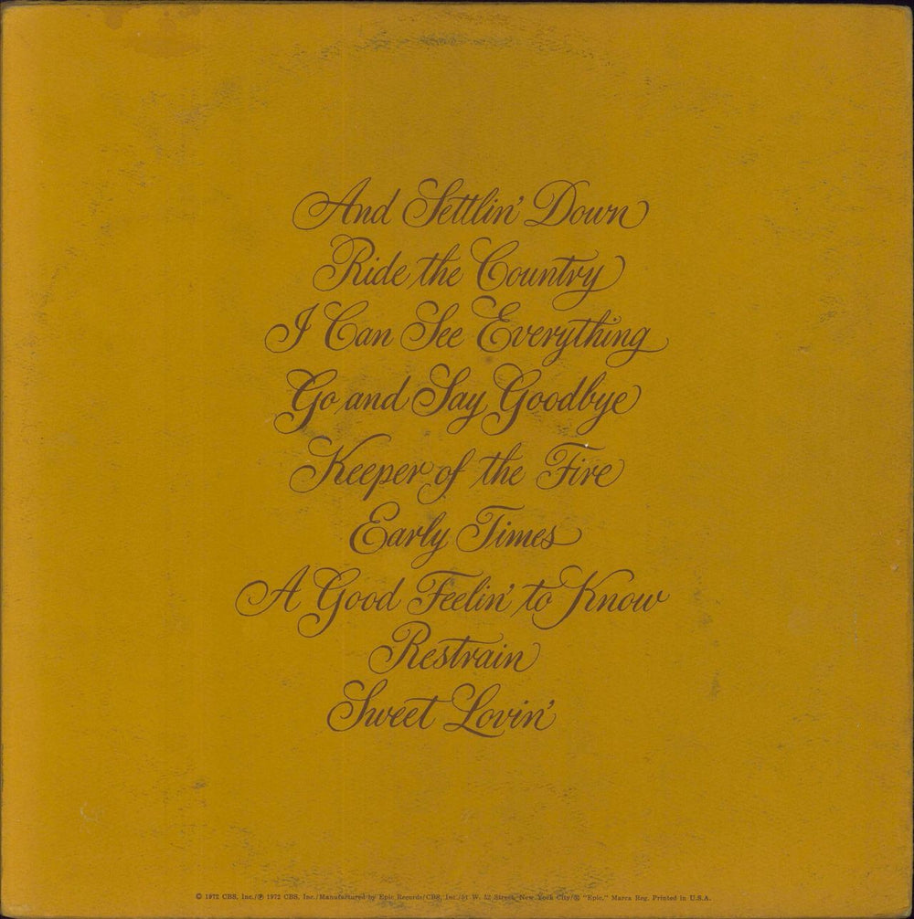 Poco A Good Feelin' To Know UK vinyl LP album (LP record)