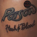 Poison Flesh & Blood - Stickered Picture Sleeve - VG UK vinyl LP album (LP record) EST2126