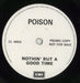 Poison Nothin' But A Good Time UK 7" vinyl single (7 inch record / 45) CL486