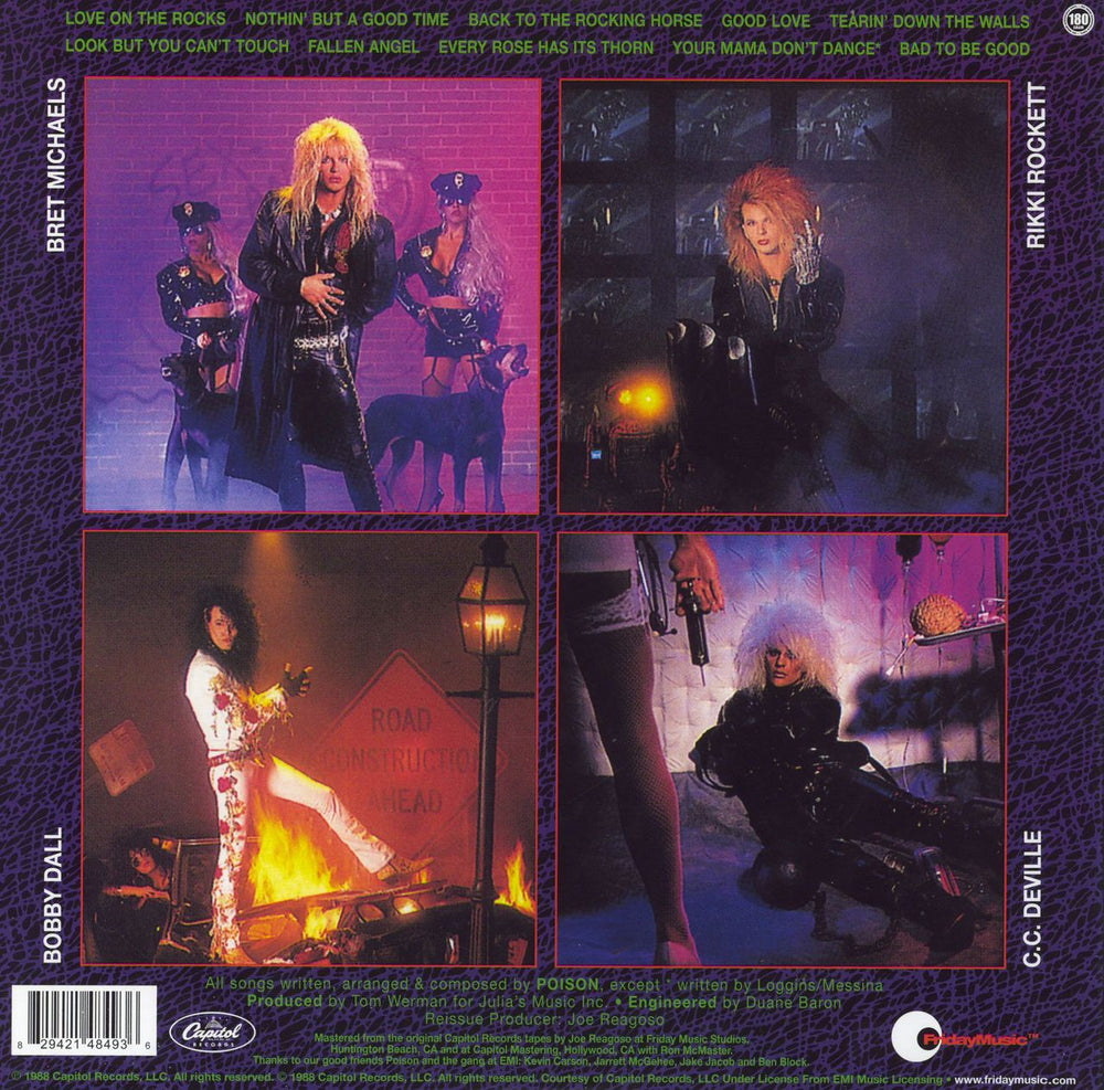 Poison Open Up And Say...Ahh! UK vinyl LP album (LP record) 829421484936