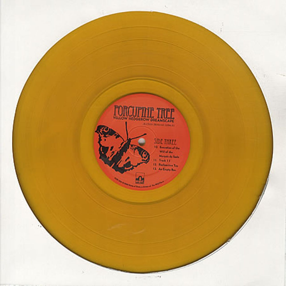 Porcupine Tree Yellow Hedgerow Dreamscape - Yellow Vinyl UK 2-LP vinyl record set (Double LP Album) PCU2LYE330483