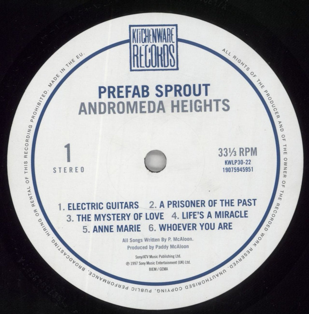 Prefab Sprout Andromeda Heights - 180g UK vinyl LP album (LP record) PRELPAN851147