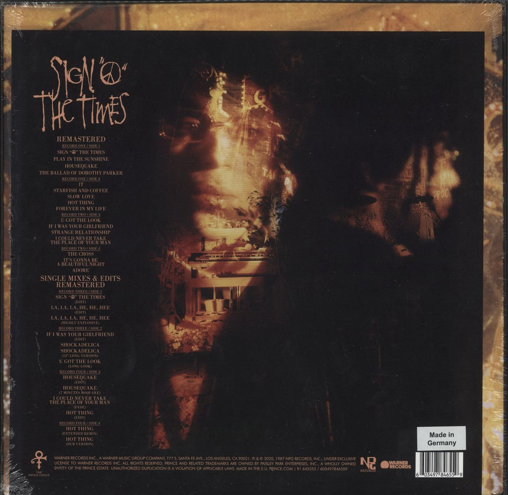 Prince Sign 'O' The Times - 180 gram Vinyl - 2020 Remastered - Sealed UK Vinyl Box Set 603497846559