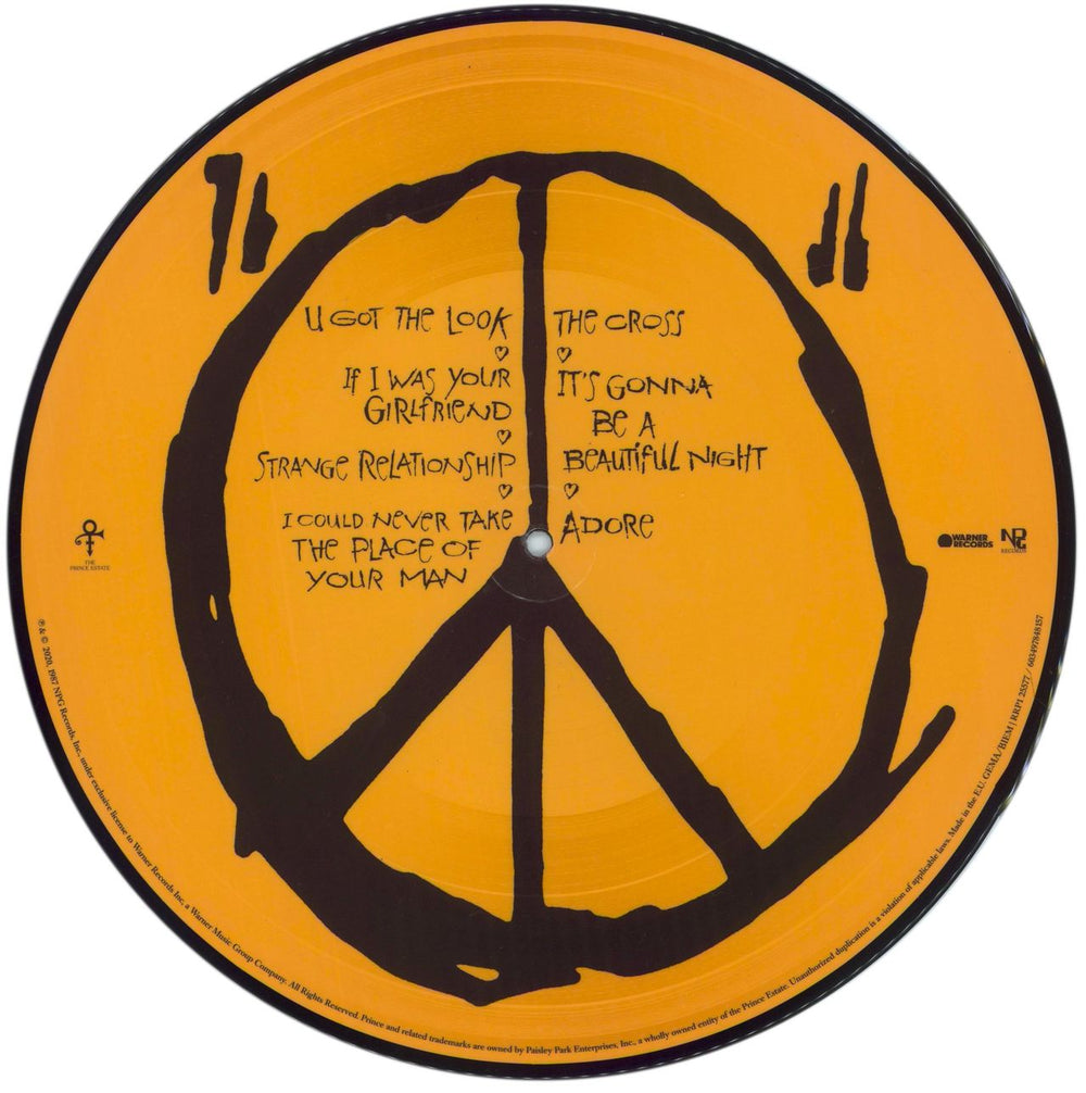 Prince Sign O The Times - Picture Disc - RSD 2020 - Shrink & Hype-sticker UK picture disc LP (vinyl picture disc album) PRIPDSI877659