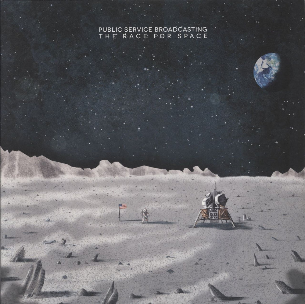 Public Service Broadcasting The Race For Space - EX UK vinyl LP album (LP record) TCRVA02