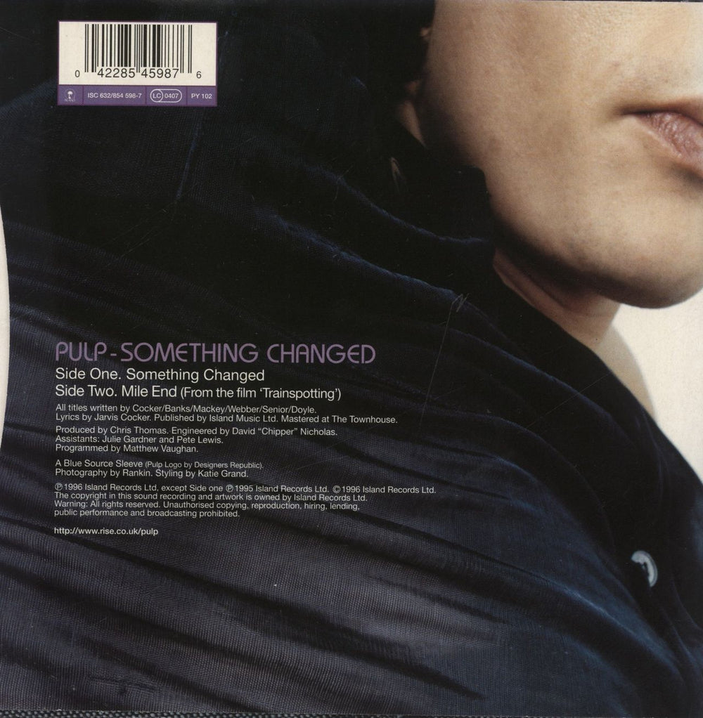 Pulp Something Changed - Pink Vinyl UK 7" vinyl single (7 inch record / 45) 042285459876