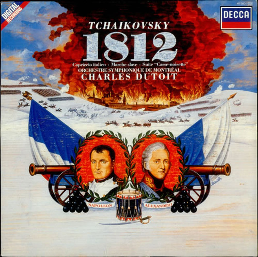 Pyotr Ilyich Tchaikovsky 1812, Capriccio Italien, Marche Slave & Suite Casse-noisette UK vinyl LP album (LP record) 417300-1