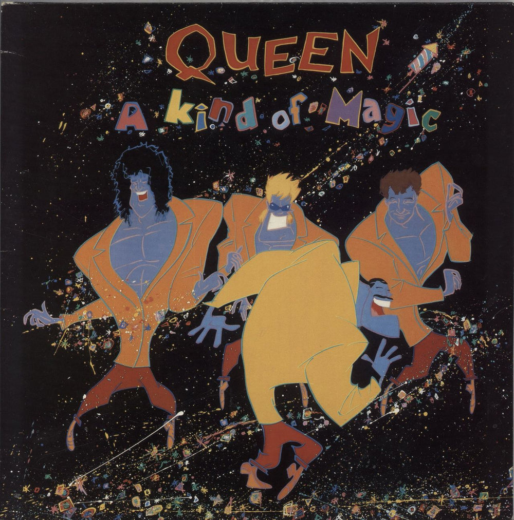 Queen A Kind Of Magic - EX - (stamp) UK vinyl LP album (LP record) EU3509