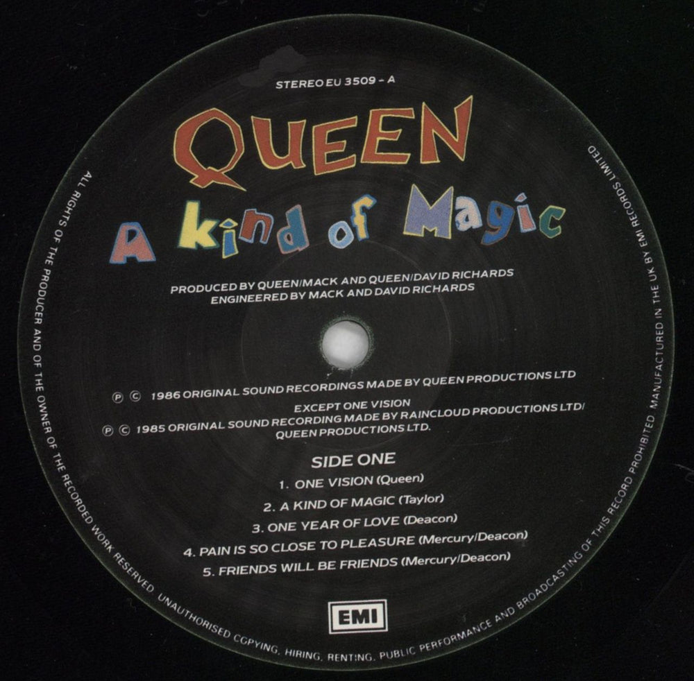 Queen A Kind Of Magic UK vinyl LP album (LP record) QUELPAK214459