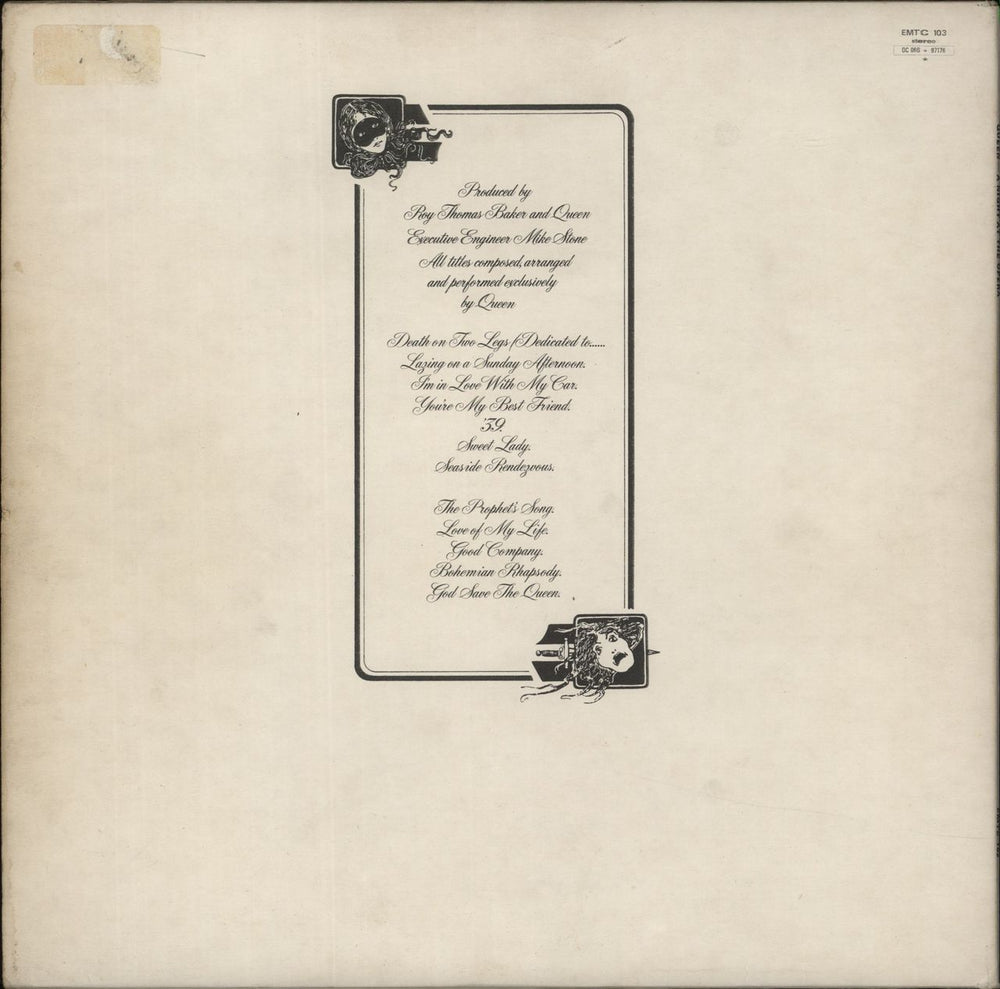 Queen A Night At The Opera - 1st - VG UK vinyl LP album (LP record)