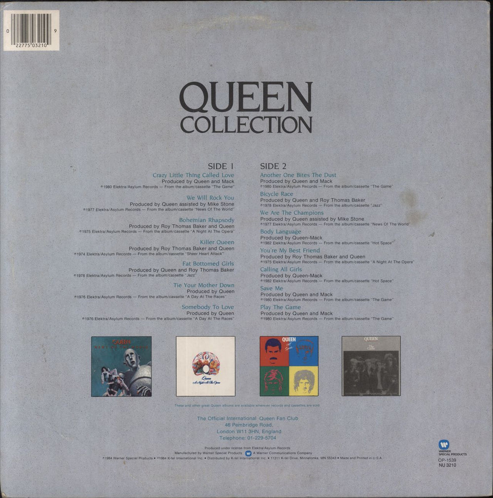 Queen Collection: 15 Of The Best US vinyl LP album (LP record) 022775032109