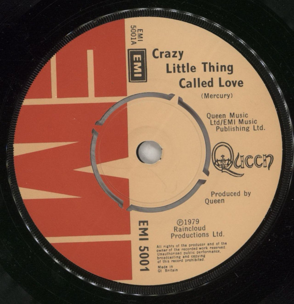 Queen Crazy Little Thing Called Love - P/S UK 7" vinyl single (7 inch record / 45) QUE07CR16223
