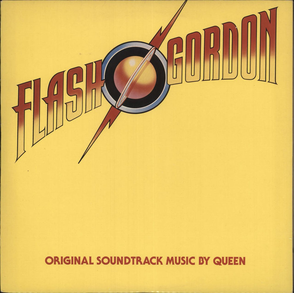 Queen Flash Gordon + Die-Cut Inner - EX UK vinyl LP album (LP record) EMC3351