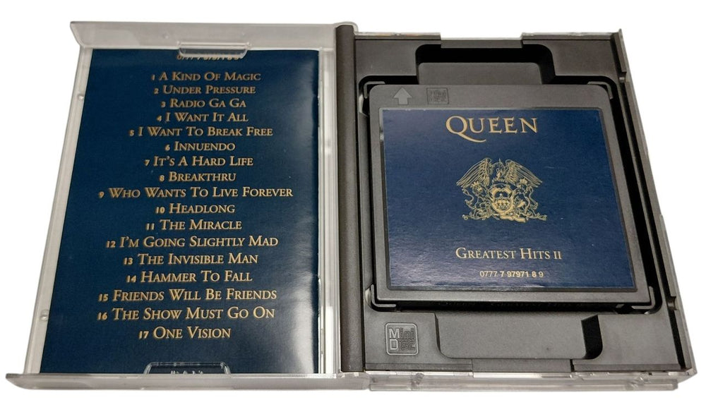 Queen Greatest Hits II UK mini disc (MD) QUEMDGR869080