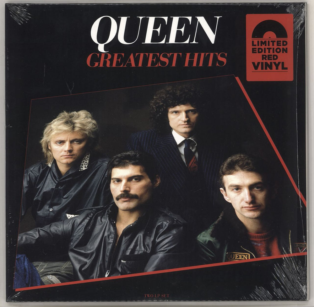 Queen Greatest Hits - Red Vinyl - Sealed UK 2-LP vinyl record set (Double LP Album) 0602577626197