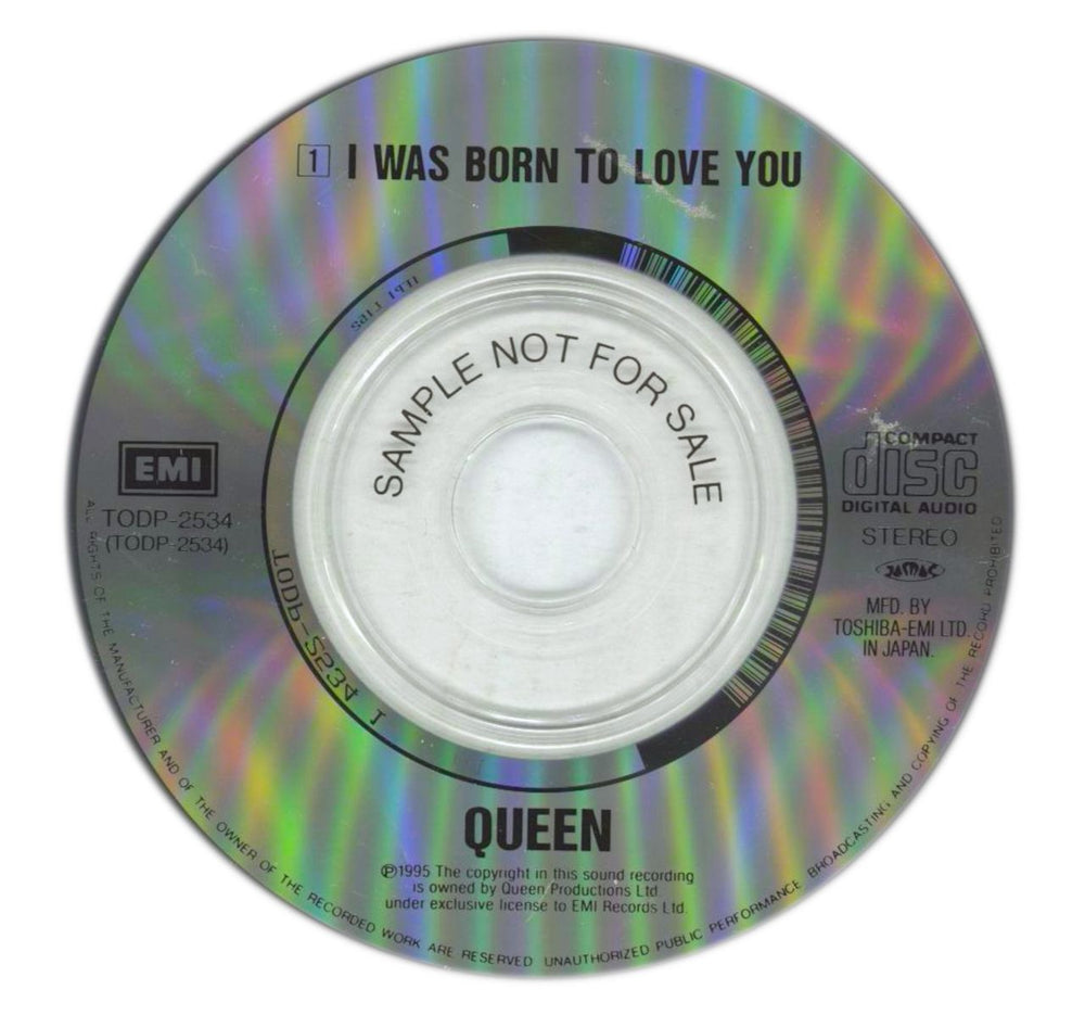 Queen I Was Born To Love You Japanese Promo 3" CD single (CD3) QUEC3IW111327