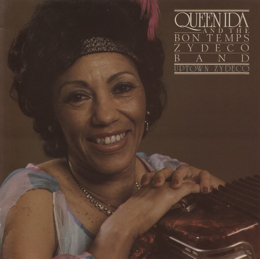 Queen Ida Uptown Zydeco UK vinyl LP album (LP record) SNTF884