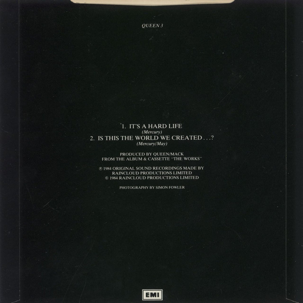 Queen It's A Hard Life - 1st - 4pr UK 7" vinyl single (7 inch record / 45)