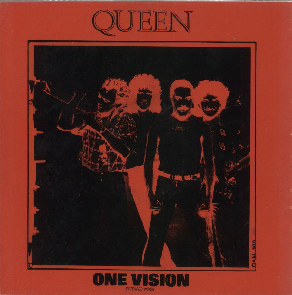 Queen One Vision + Inner & PVC Sleeve UK 12" vinyl single (12 inch record / Maxi-single) 12QUEEN6