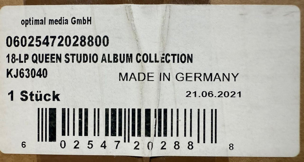 Queen The Queen Studio Collection - Coloured Vinyl - Original Packaging UK Vinyl Box Set