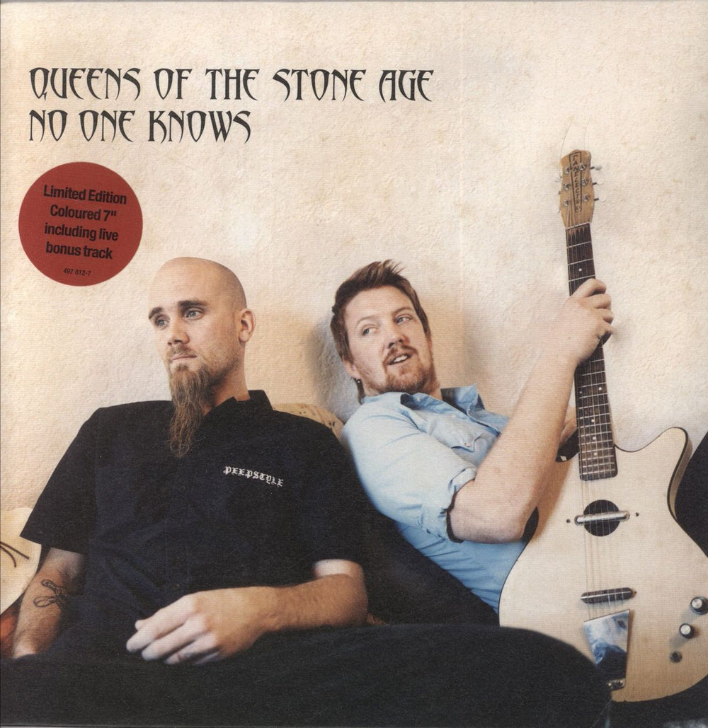 Queens Of The Stone Age No One Knows - Grey vinyl UK 7" vinyl single (7 inch record / 45) 497812-7