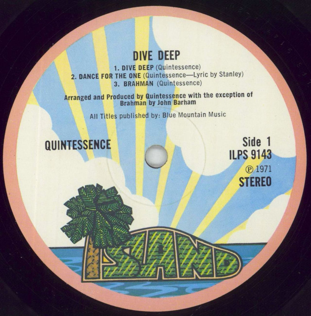 Quintessence Dive Deep - 1st - VG UK vinyl LP album (LP record) QTSLPDI718498